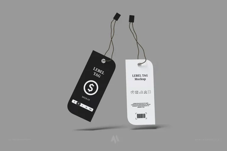 Mockup Tag Nhãn Chuyên Nghiệp PSD Miễn Phí