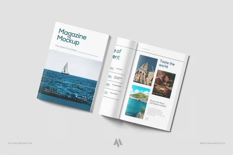 Mockup tạp chí PSD Miễn Phí