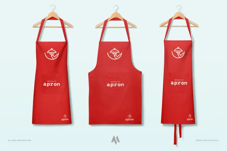Mockup tạp dề chuyên nghiệp PSD
