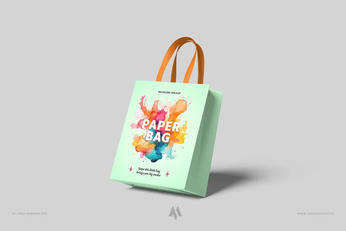Tải Mockup Túi Giấy PSD Chuyên Nghiệp: Trình Bày Thiết Kế Hoàn Hảo