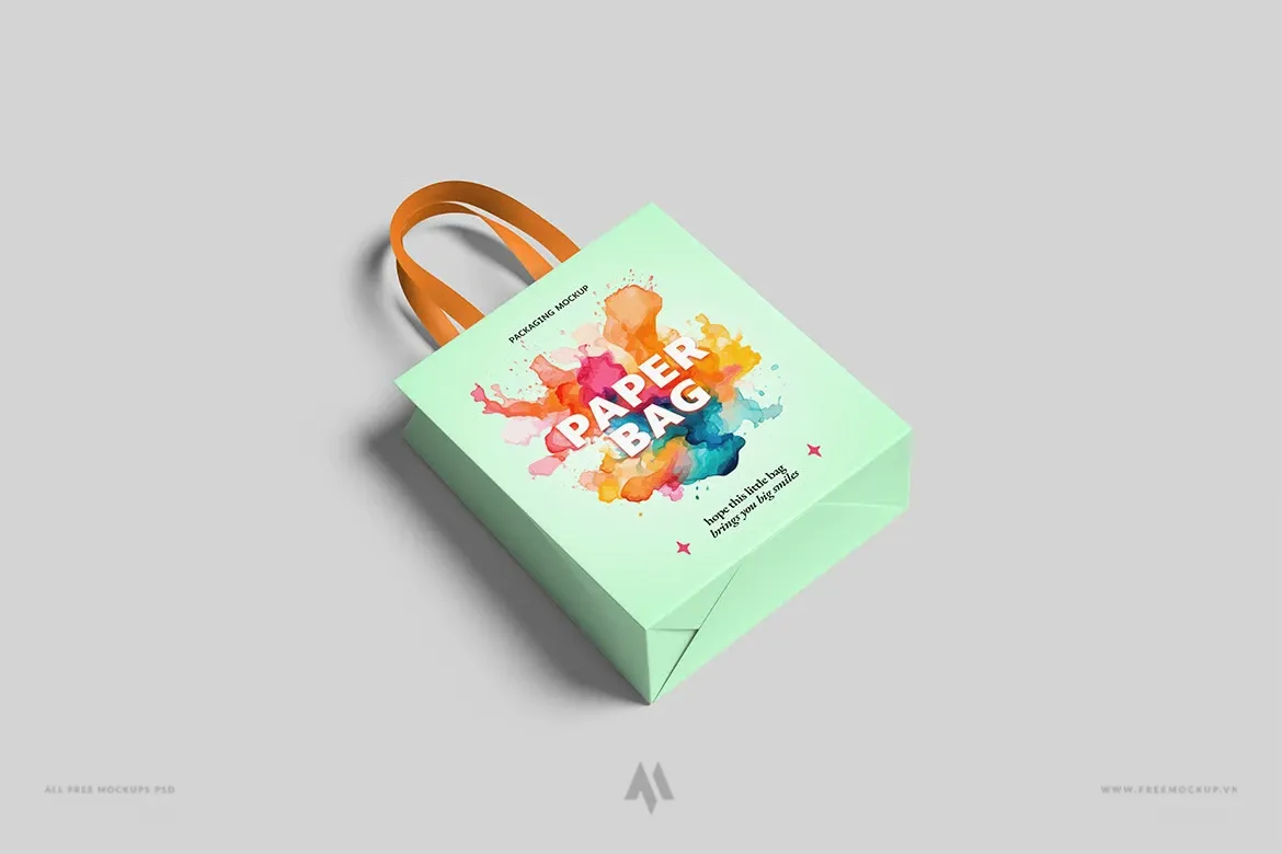 Tải Mockup Túi Giấy PSD Chuyên Nghiệp: Trình Bày Thiết Kế Hoàn Hảo
