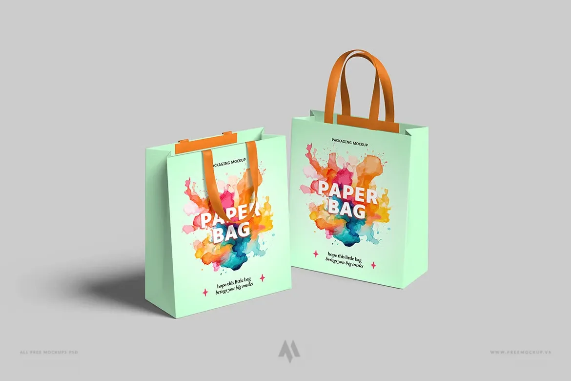Tải Mockup Túi Giấy PSD Chuyên Nghiệp: Trình Bày Thiết Kế Hoàn Hảo