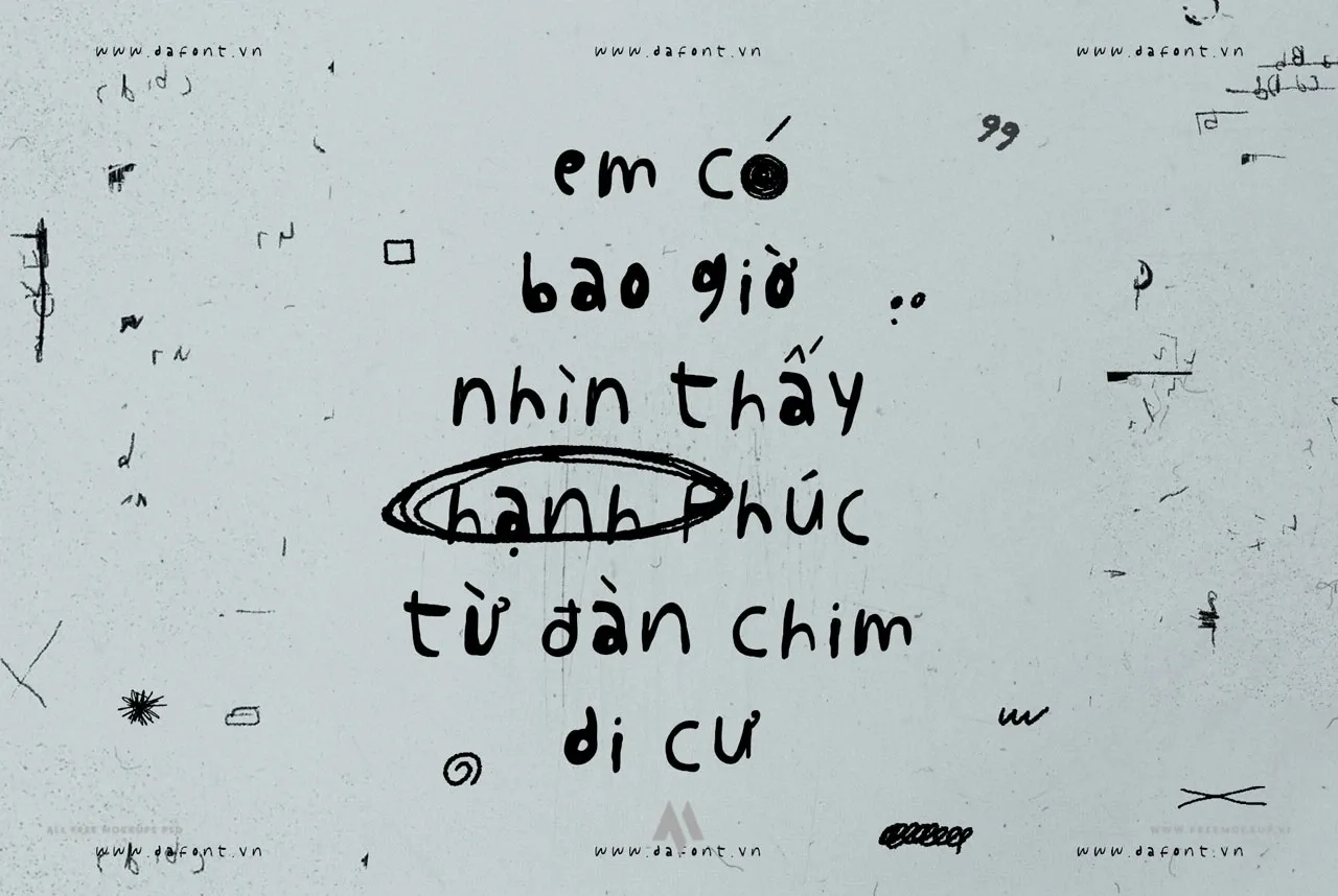 Font chữ viết tay độc đáo DFVN Corose