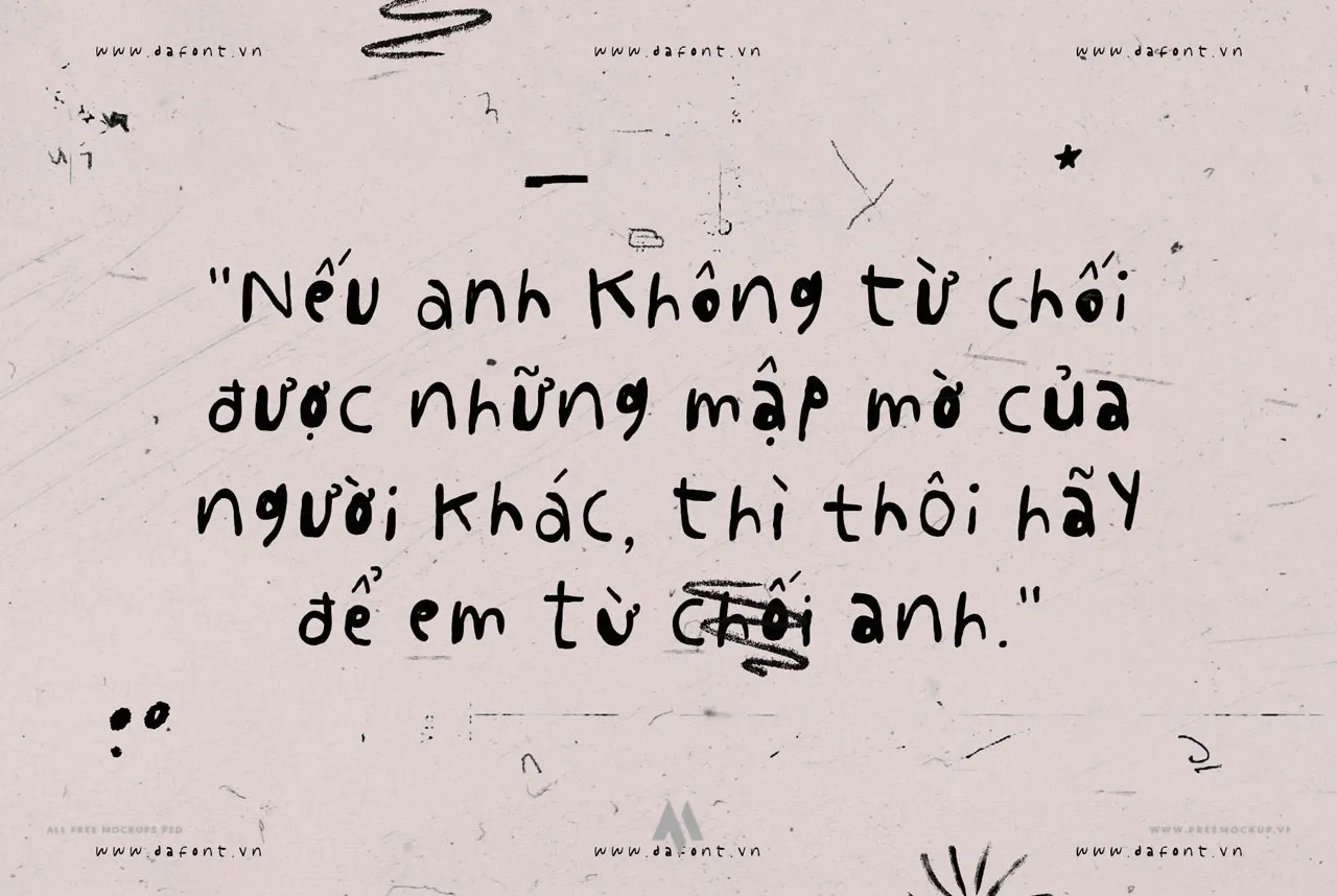 Font chữ viết tay độc đáo DFVN Corose
