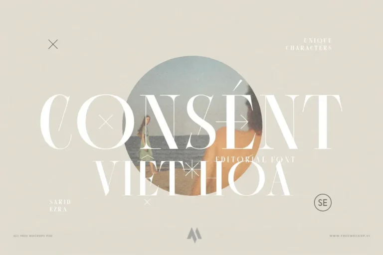 Font việt hóa Consent – font Serif