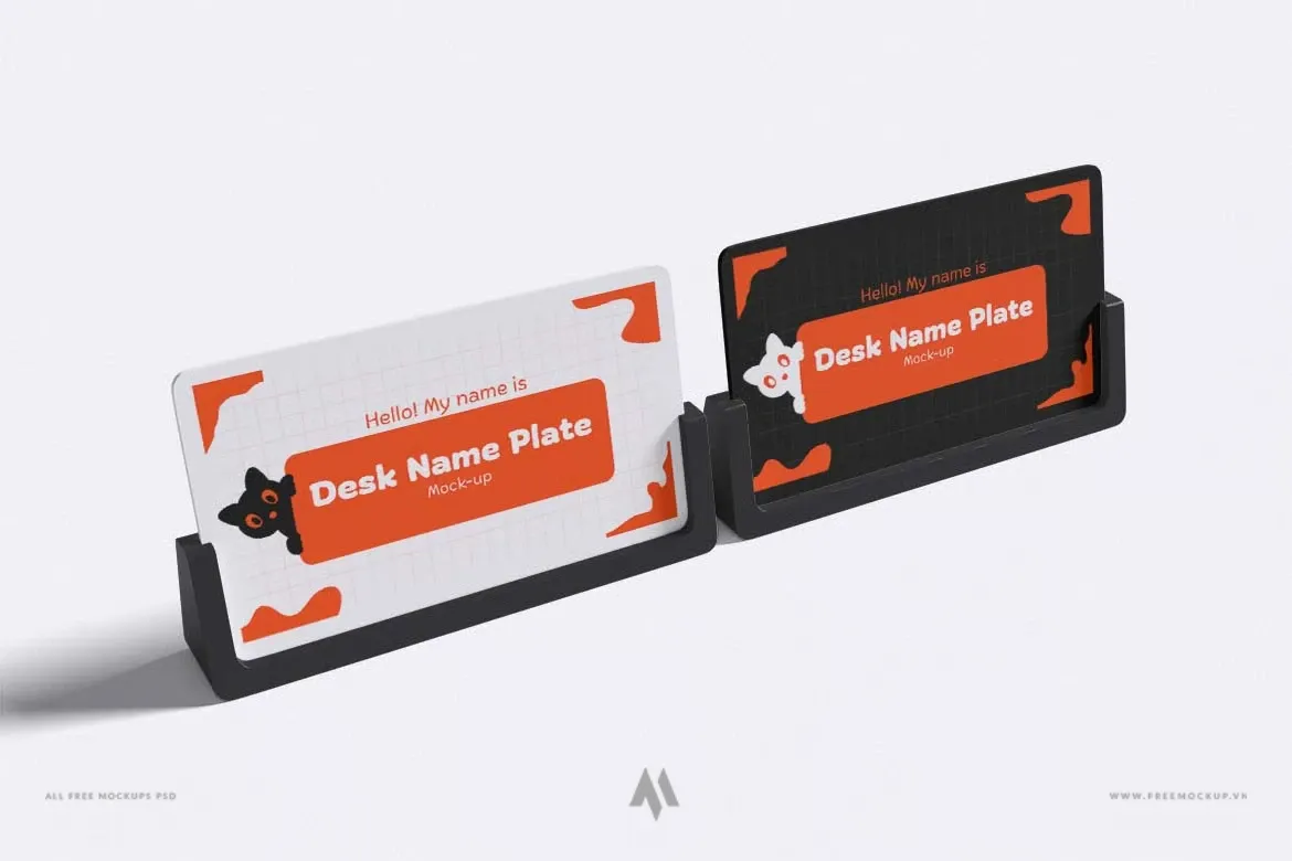 Mockup danh thiếp để bàn PSD chuyên nghiệp
