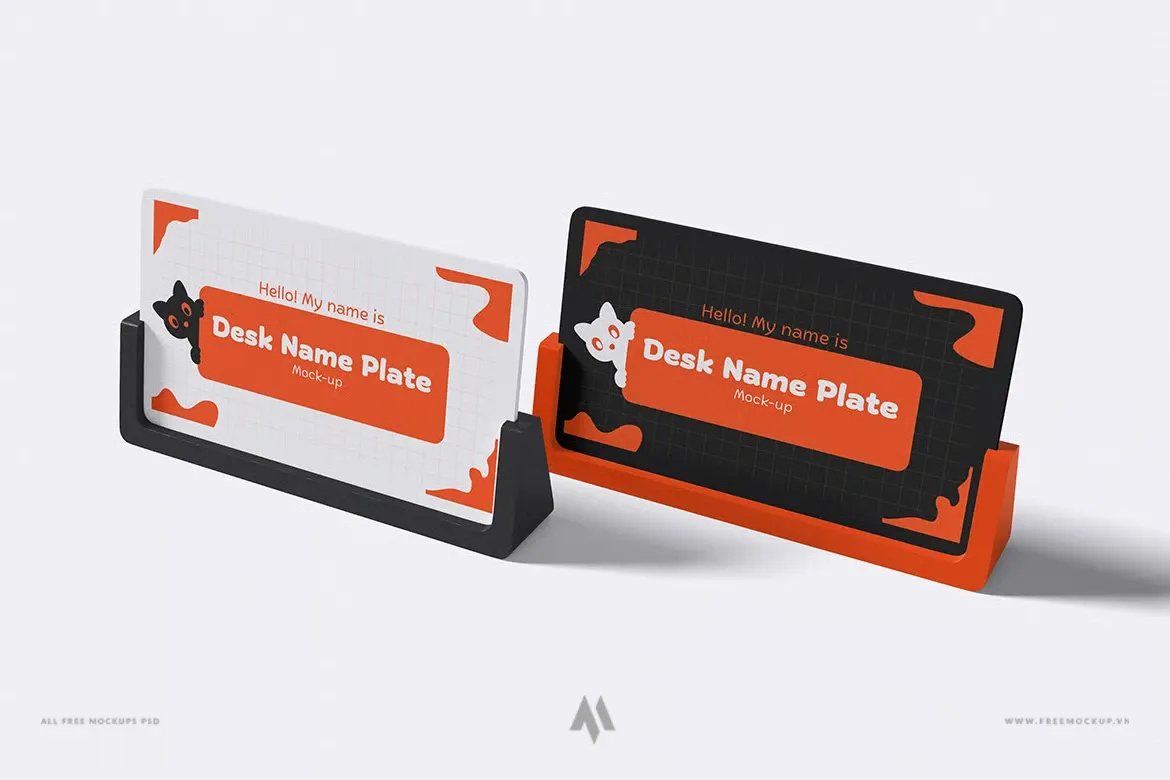 Mockup danh thiếp để bàn PSD chuyên nghiệp