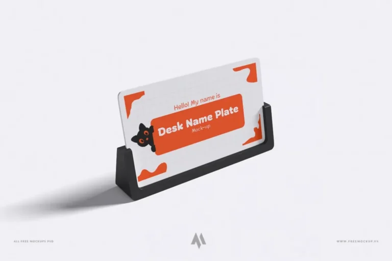 Mockup danh thiếp để bàn PSD chuyên nghiệp