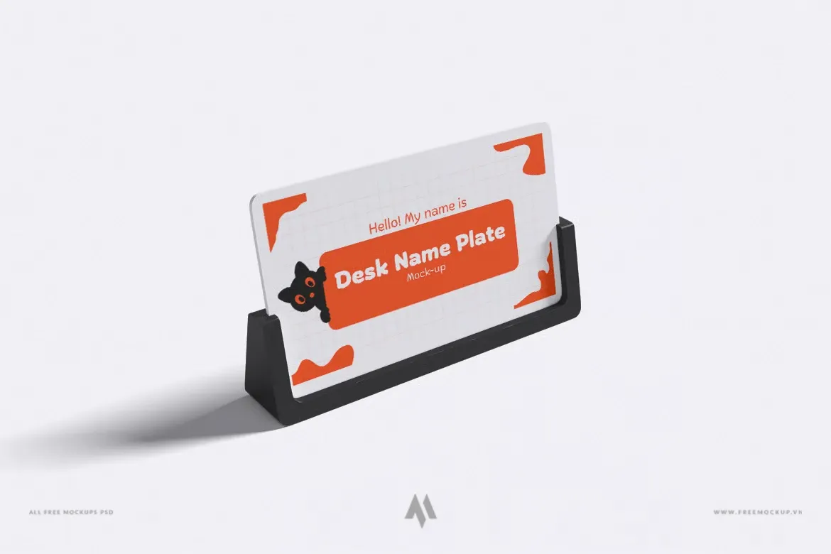 Mockup danh thiếp để bàn PSD chuyên nghiệp