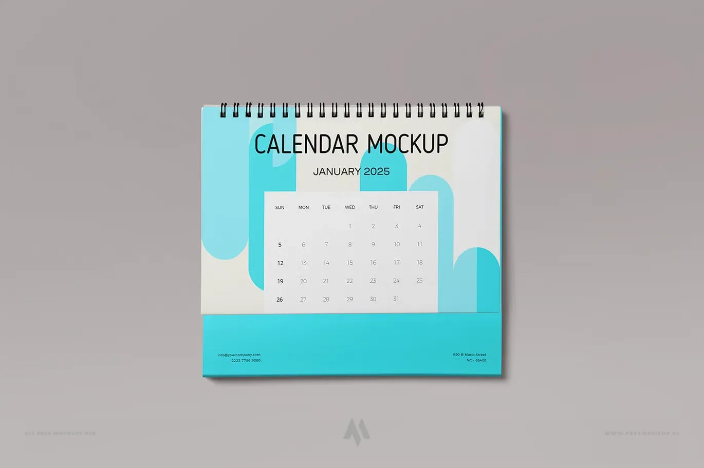 Mockup lịch để bàn miễn phí PSD