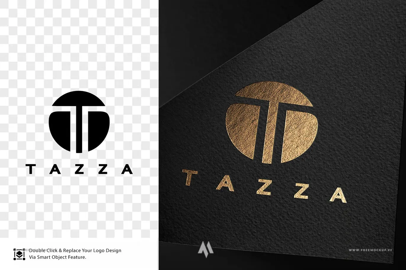 Mockup Logo Vàng Dập Nổi Chuyên Nghiệp PSD – Nâng Tầm Thương Hiệu