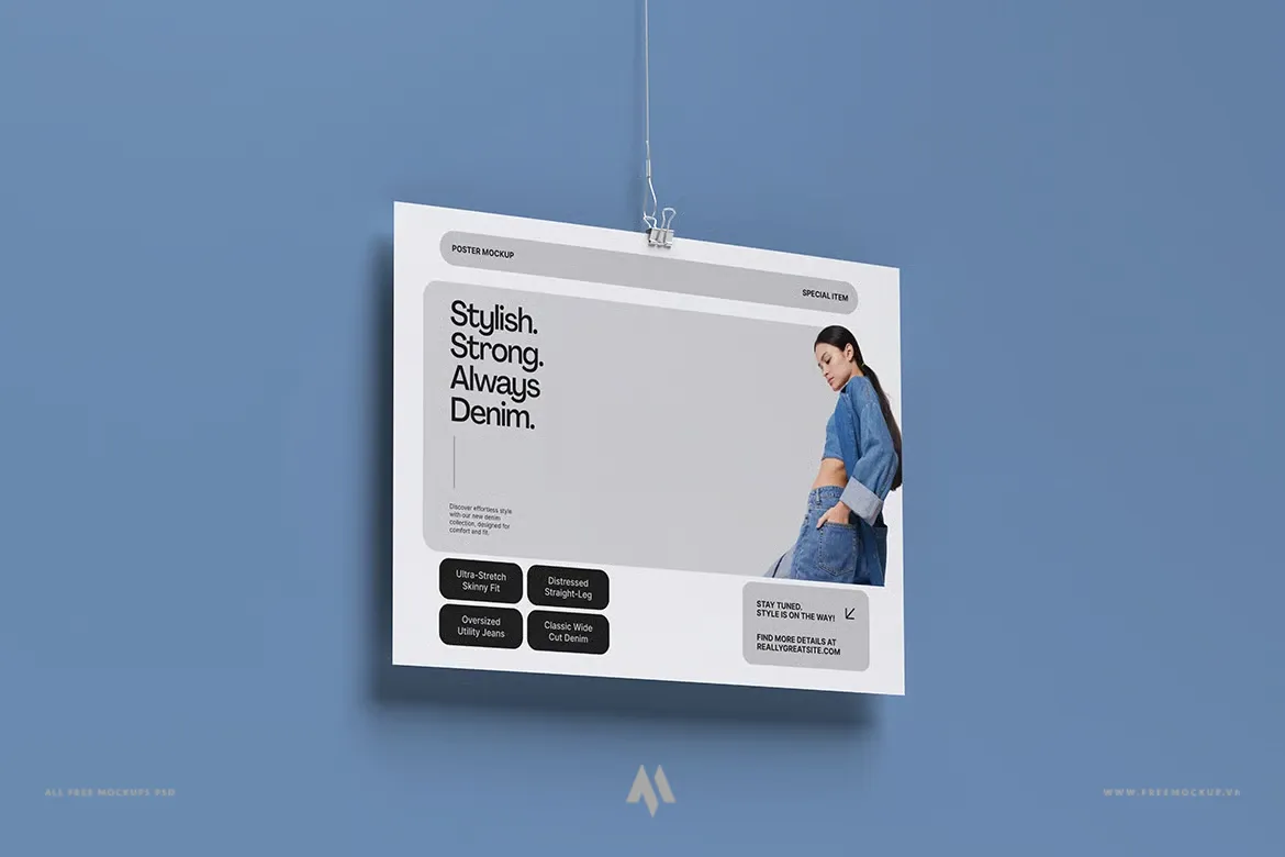 Mockup Poster chuyên nghiệp PSD