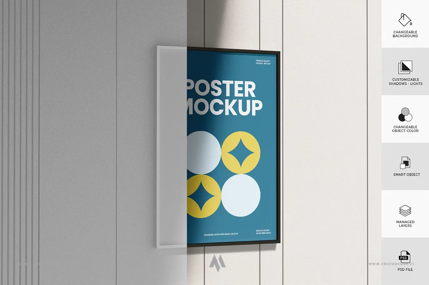 Mockup Poster chuyên nghiệp PSD miễn phí