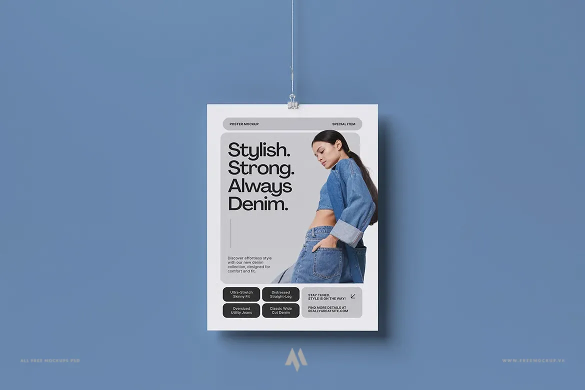 Mockup Poster chuyên nghiệp PSD