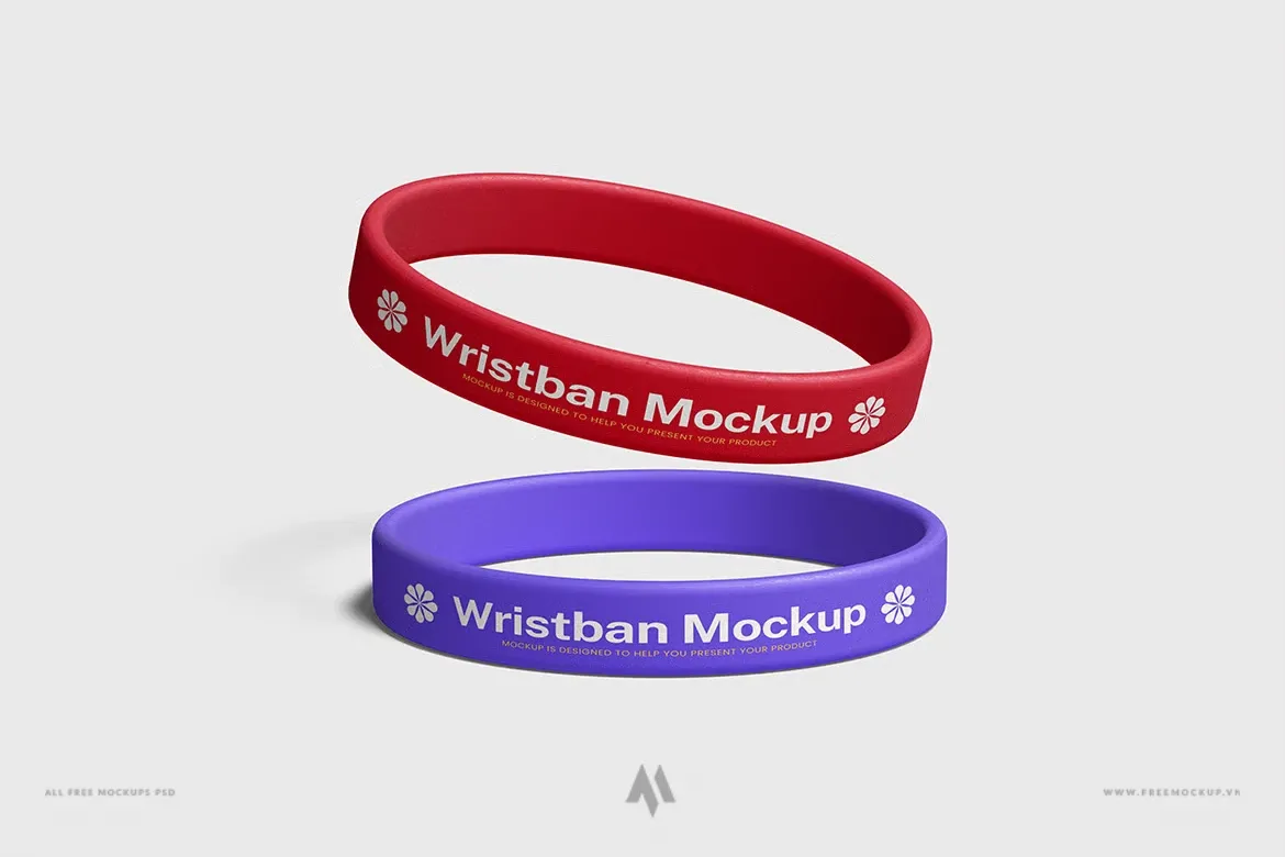 Mockup Vòng Đeo Tay Silicone PSD Chuyên Nghiệp Miễn Phí