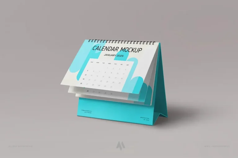 Mockup lịch để bàn miễn phí PSD