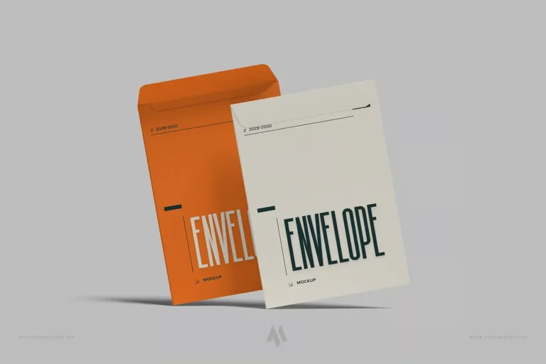 Mockup phong bì khổ to PSD