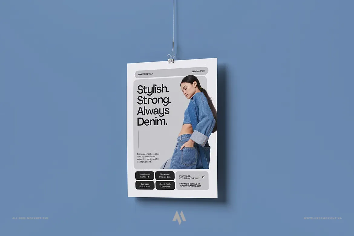 Tải Mockup Poster Chuyên Nghiệp PSD Miễn Phí Dễ Dàng