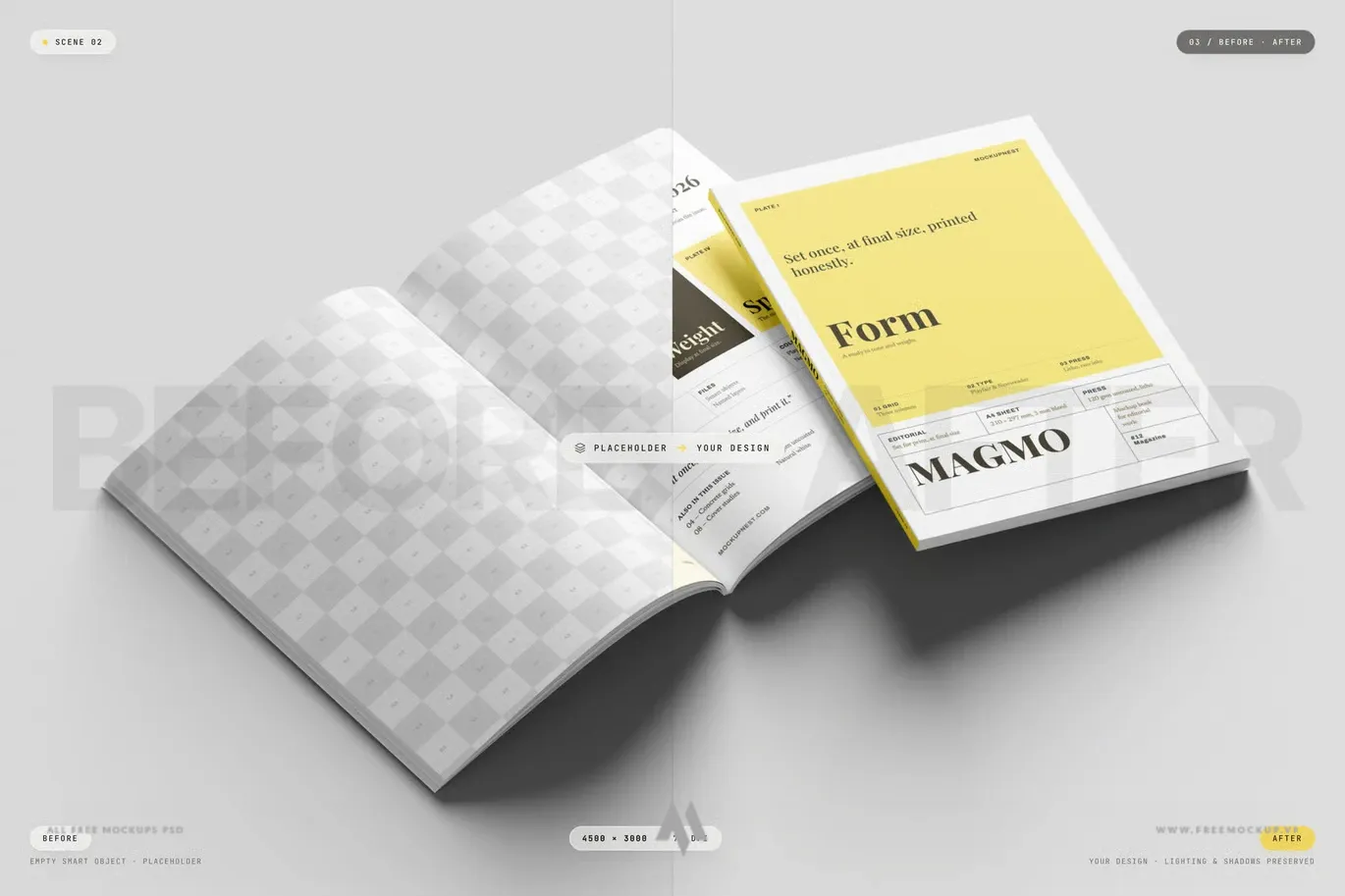 Tải Mockup Tạp Chí A4 Chuyên Nghiệp PSD Miễn Phí