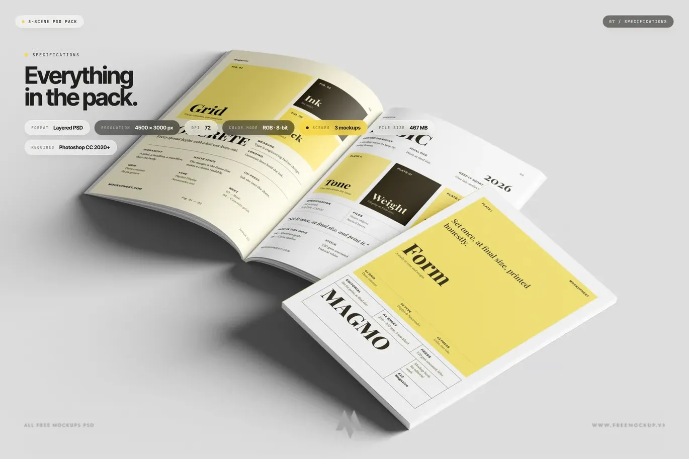 Tải Mockup Tạp Chí A4 Chuyên Nghiệp PSD Miễn Phí