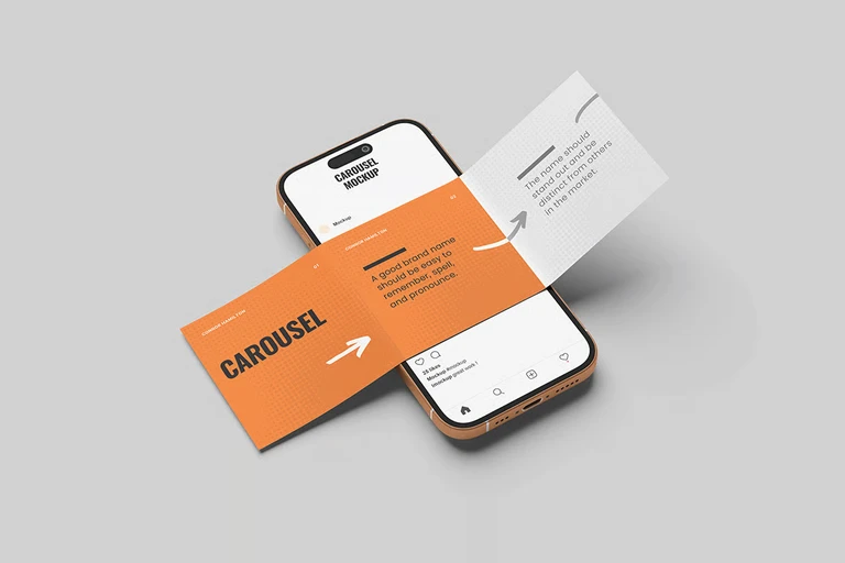 Mockup bài post quảng cáo social