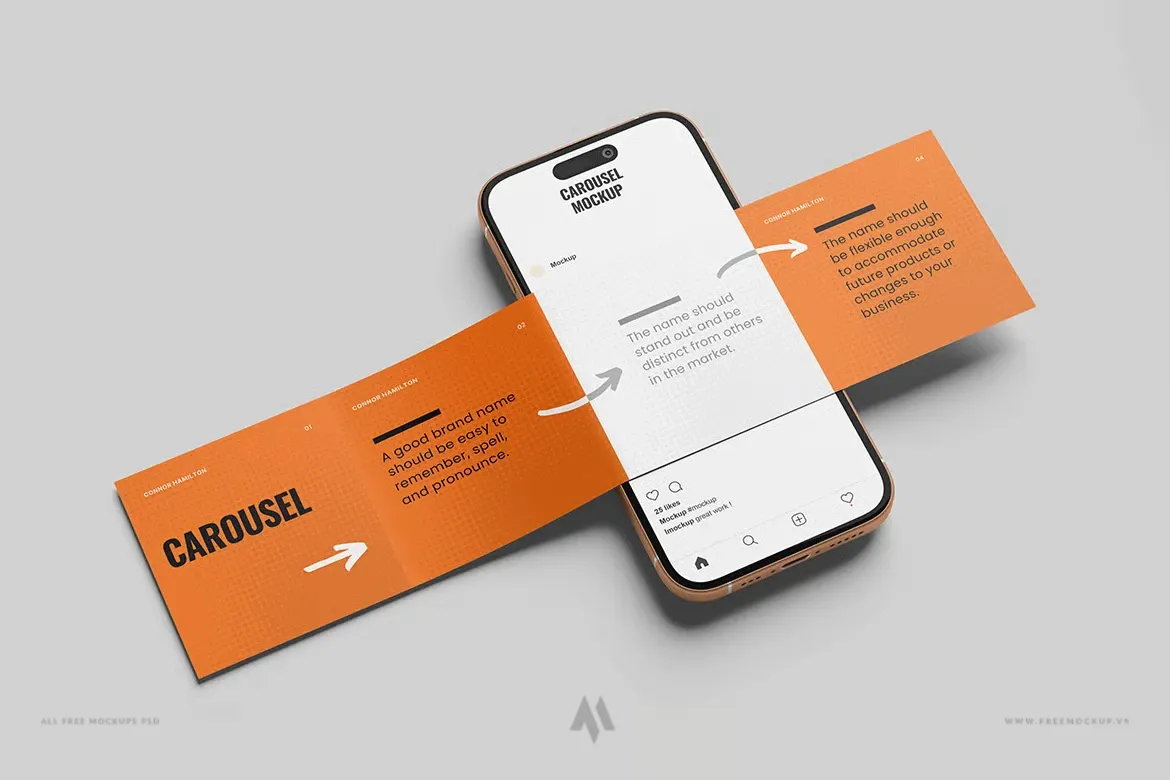 Mockup bài post quảng cáo Socila