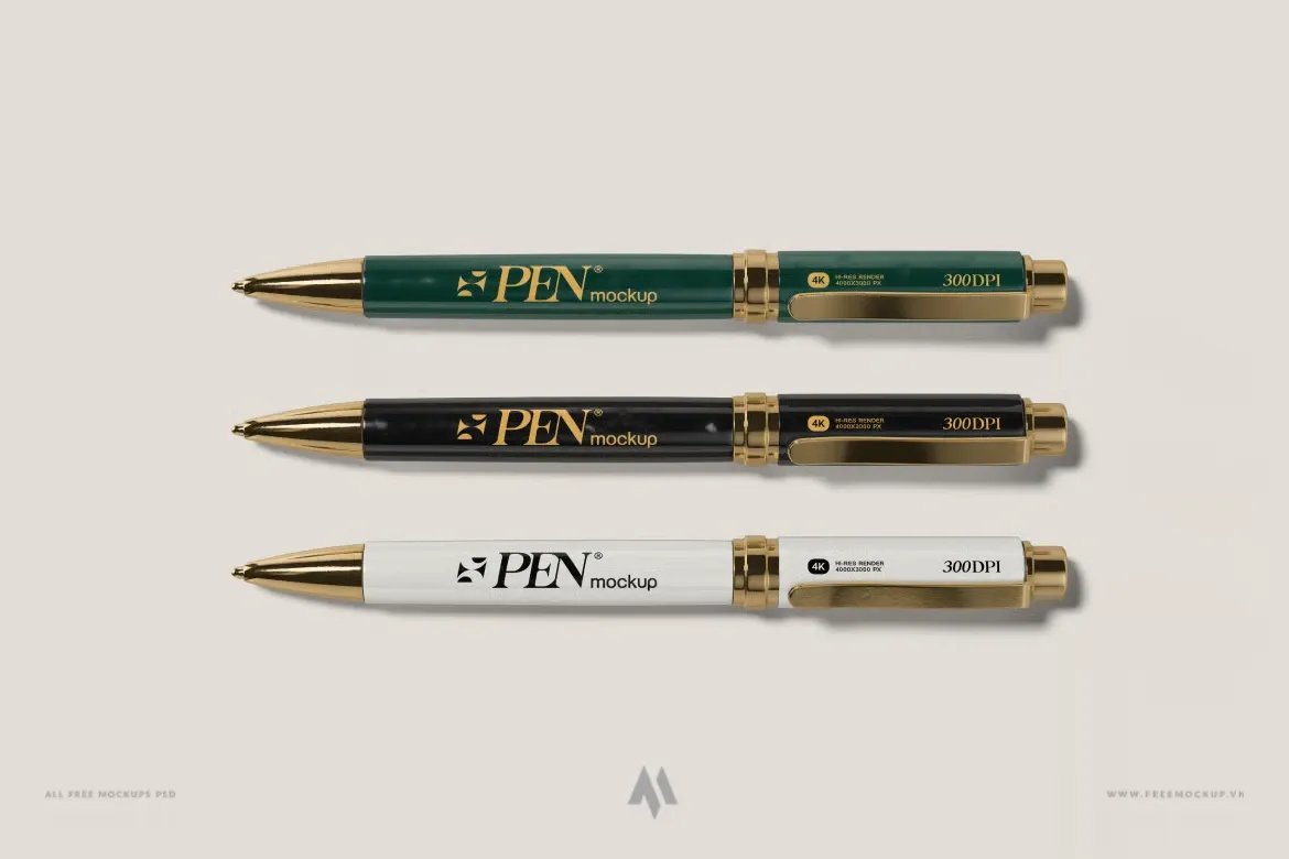 Mockup bút bi chuyên nghiệp PSD