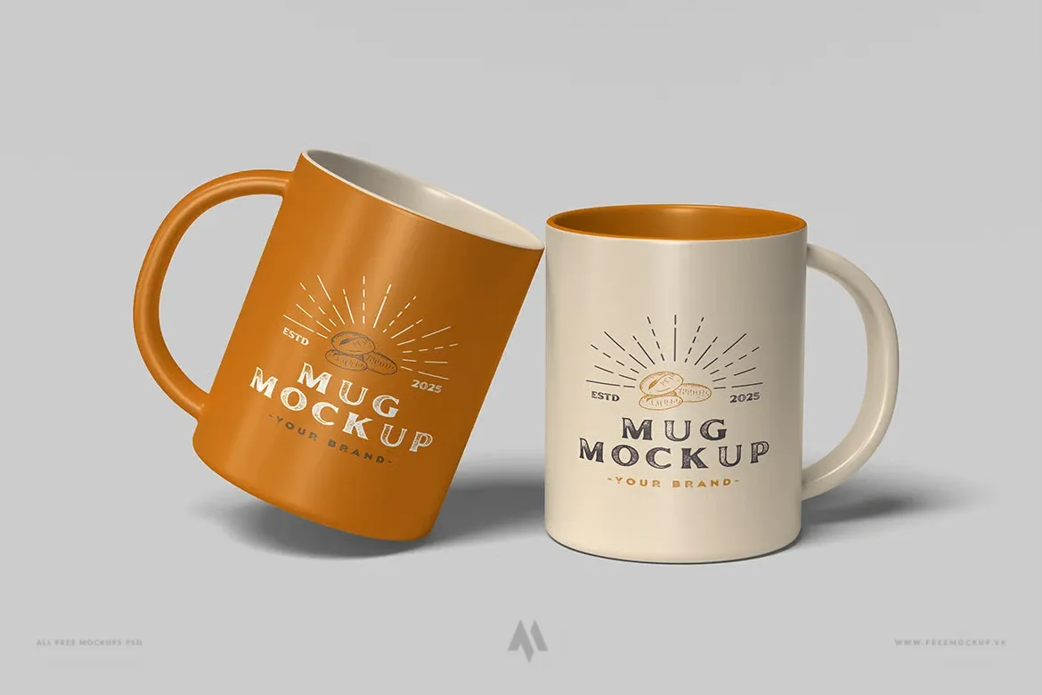 Mockup cốc PSD chuyên nghiệp