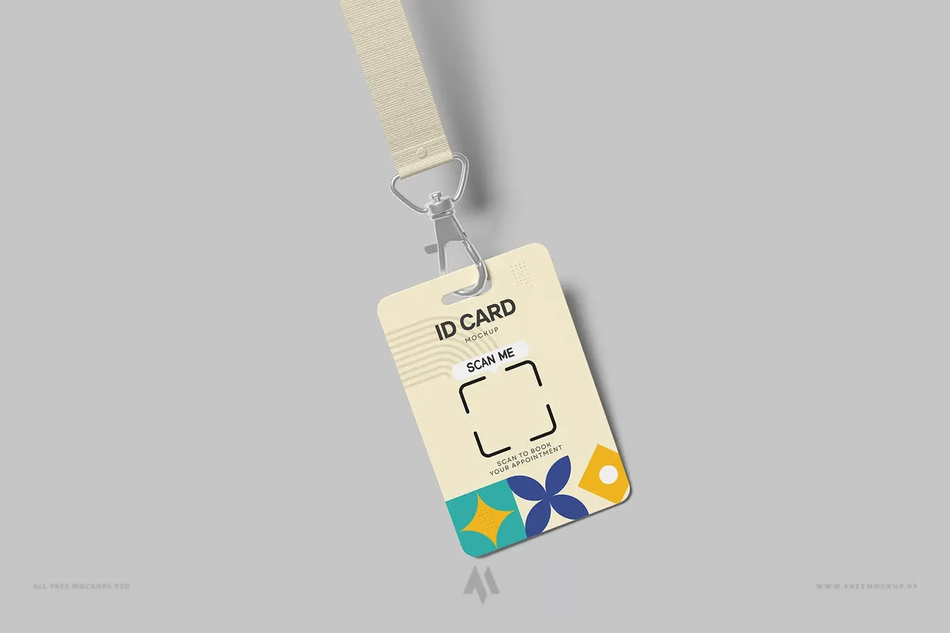 Mockup đeo nhân viên PSD miễn phí