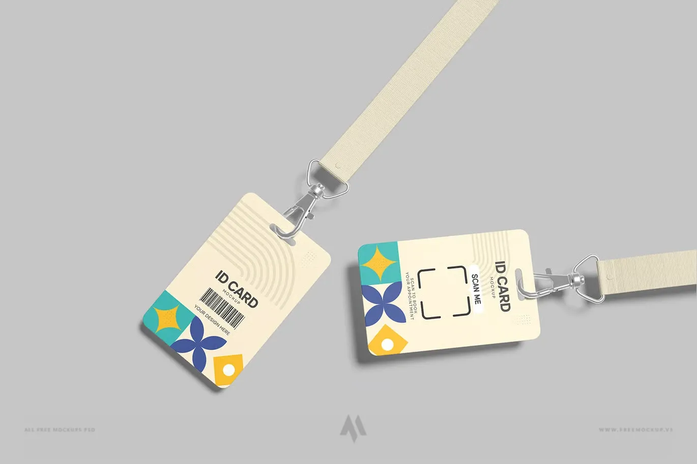 Mockup đeo nhân viên PSD miễn phí