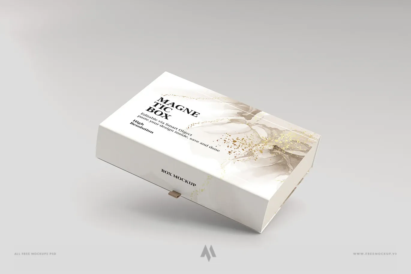 Mockup Hộp Nắp Nam Châm Cao Cấp PSD Miễn Phí: Nâng Tầm Thiết Kế Của Bạn
