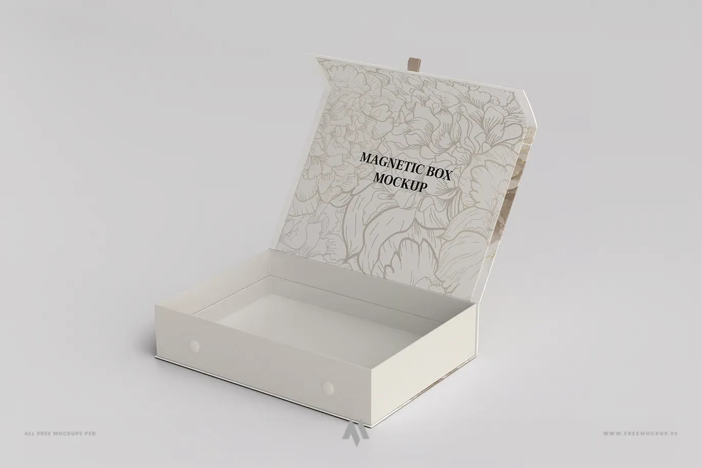 Mockup Hộp Nắp Nam Châm Cao Cấp PSD Miễn Phí: Nâng Tầm Thiết Kế Của Bạn