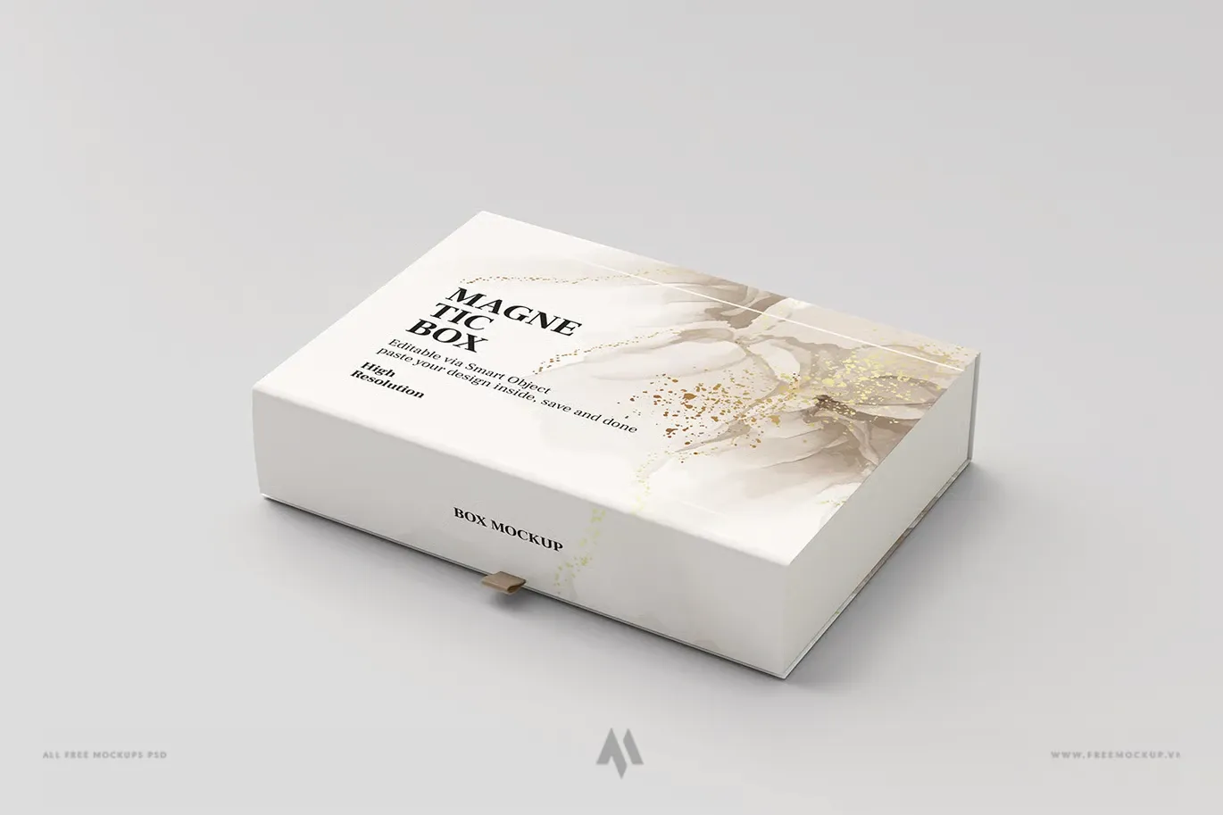Mockup Hộp Nắp Nam Châm Cao Cấp PSD Miễn Phí: Nâng Tầm Thiết Kế Của Bạn