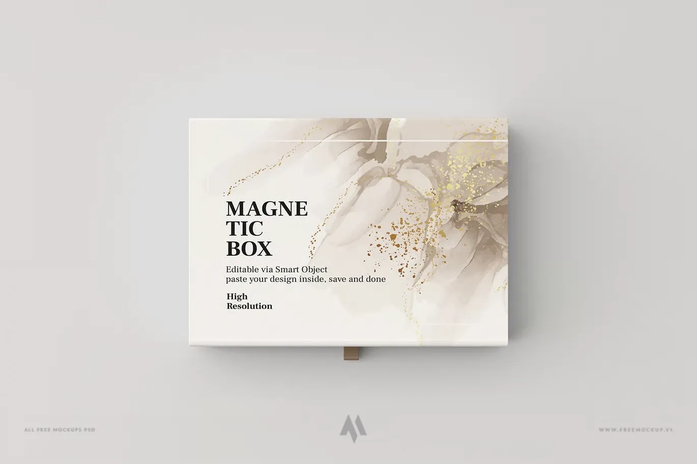 Mockup hộp nắp nam nhâm cao cấp