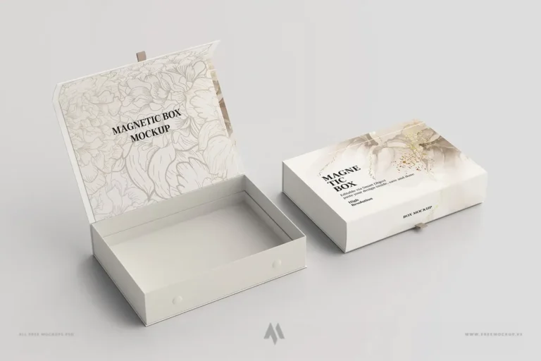 Mockup hộp nắp nam nhâm cao cấp