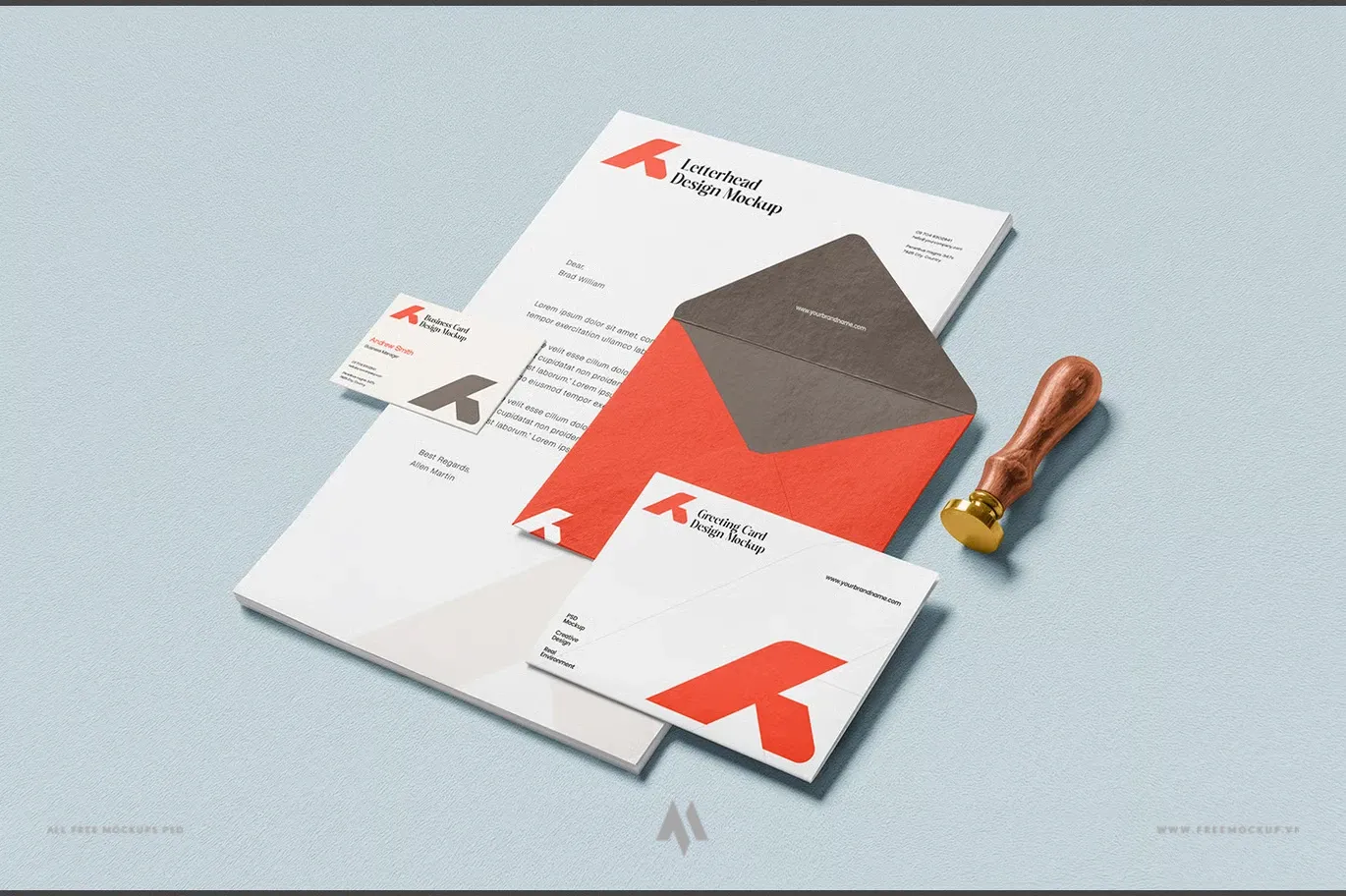 Mockup nhận diện thương hiệu miễn phí