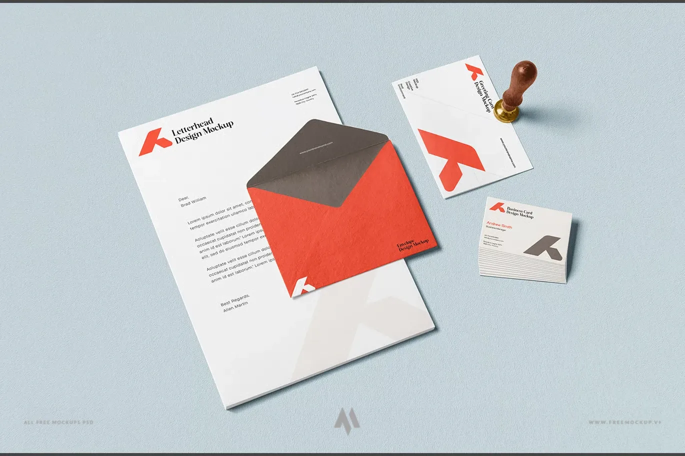 Mockup nhận diện thương hiệu miễn phí
