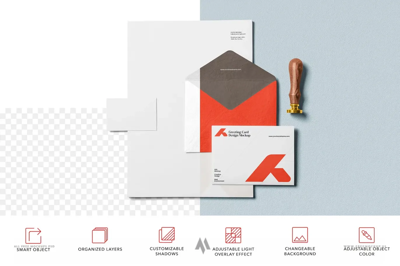 Mockup nhận diện thương hiệu miễn phí