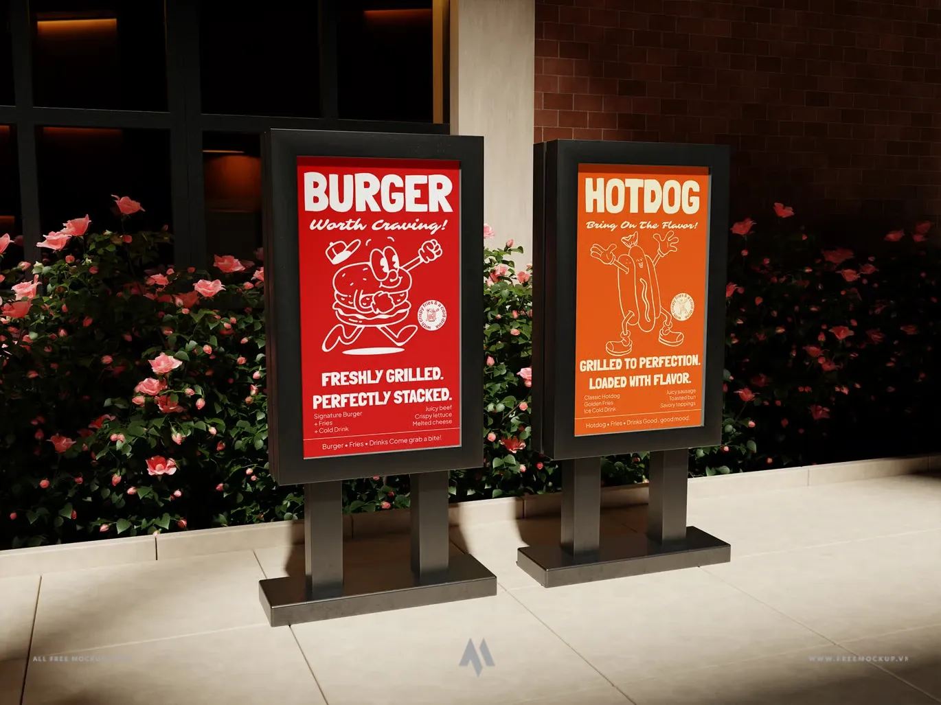 Mockup poster quảng cáo
