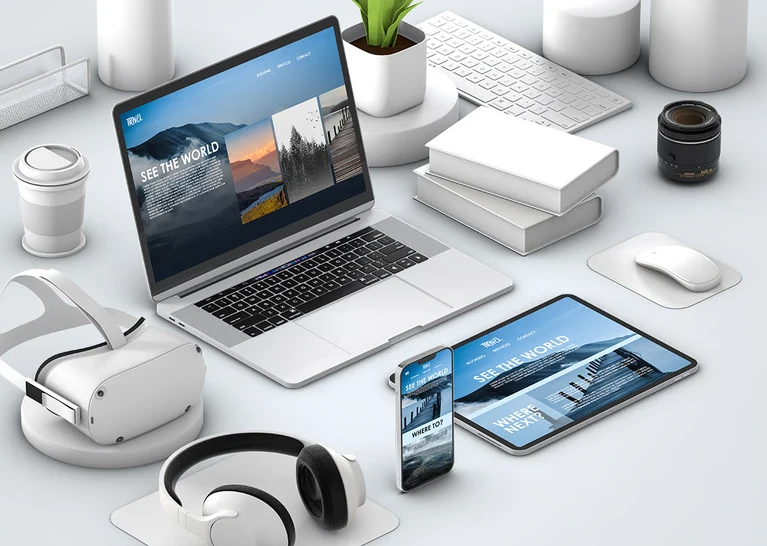 Mockup website PSD đa thiết bị