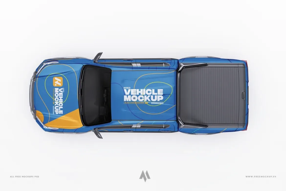 Mockup Xe Bán Tải 2024 3D PSD: Tải Ngay Để Trình Bày Thiết Kế Chuyên Nghiệp