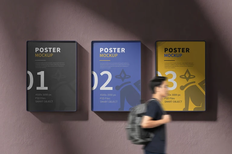 Mockup poster quảng cáo ngoài trời