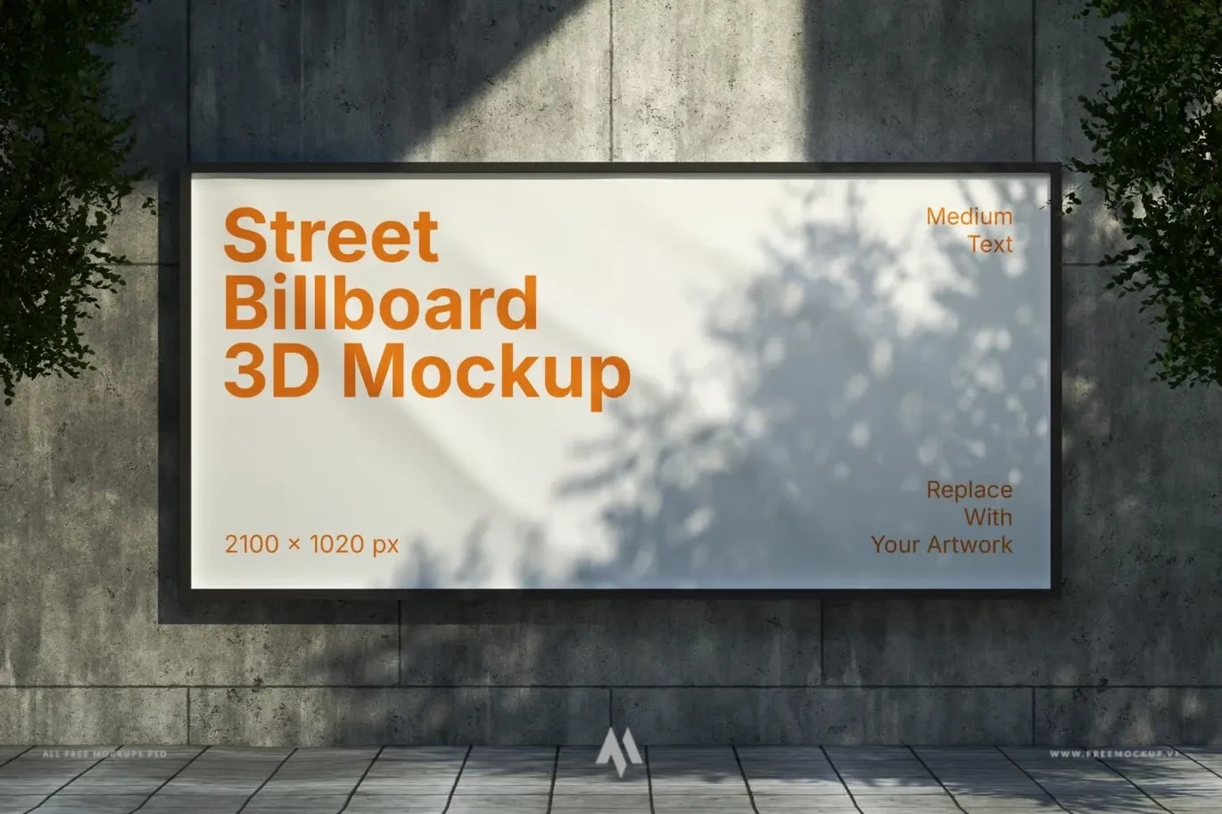 Tải Mockup Billboard Đường Phố 3D Chuyên Nghiệp PSD Miễn Phí
