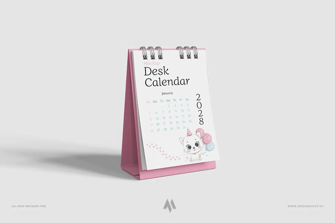 Tải Mockup Lịch Để Bàn PSD Chuyên Nghiệp Miễn Phí