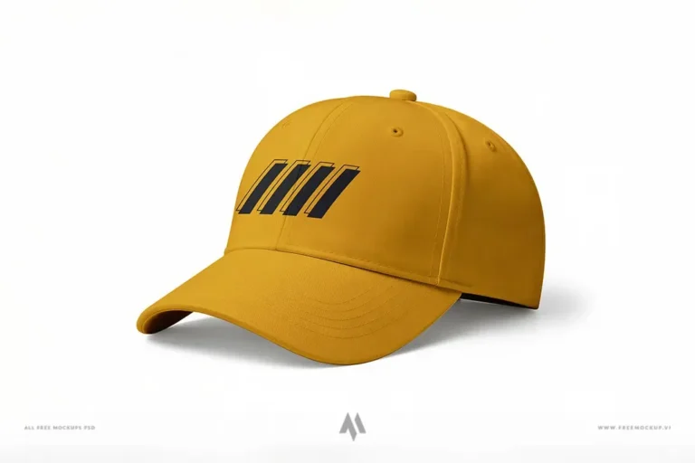 Mockup mũ lưỡi trai PSD miễn phí