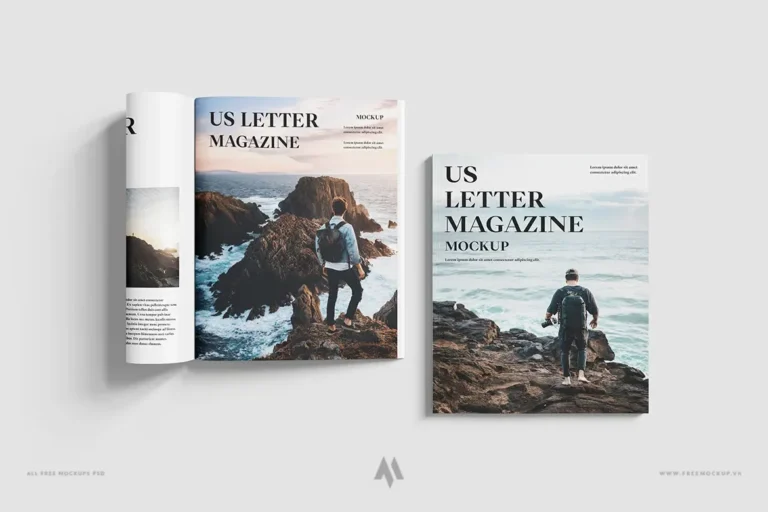 Mockup tạp chí miễn phí PSD
