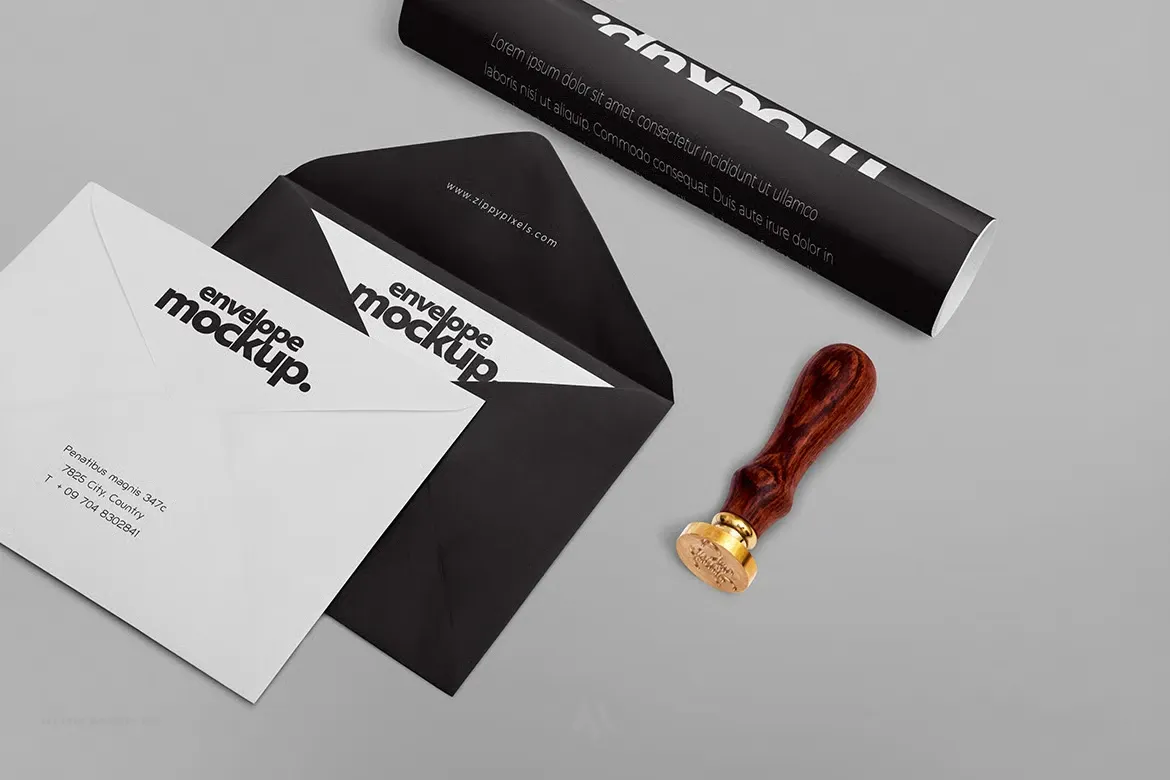 Mockup Bộ Nhận Diện Thương Hiệu PSD Đa Dạng Với Danh Thiếp, Phong Bì