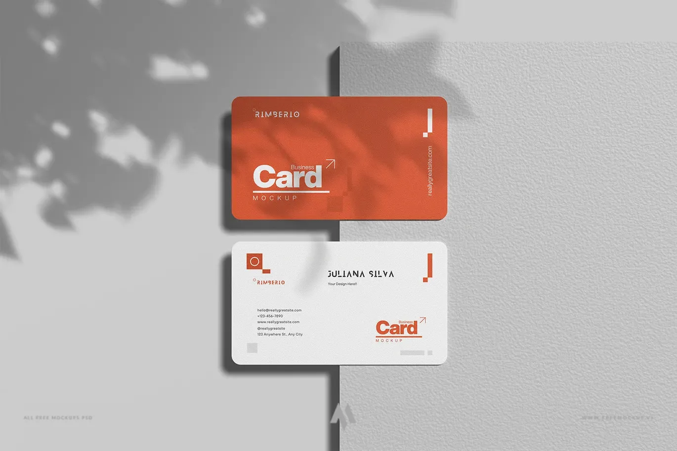 Mockup danh thiếp PSD