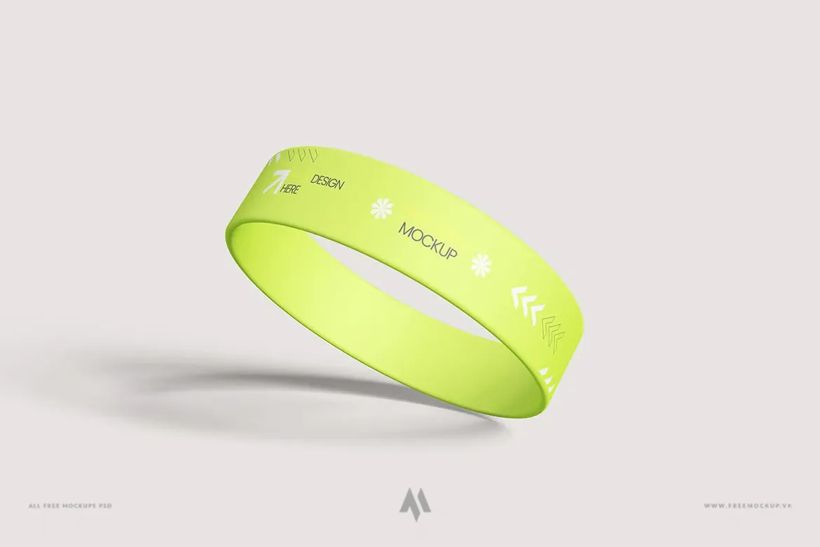 Mockup Dây Đeo Tay Silicone Sự Kiện Chuyên Nghiệp Cho Branding