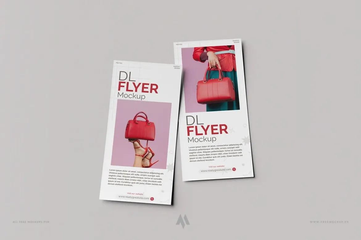 Mockup DL Flyer PSD: Nâng Tầm Trình Bày Thiết Kế Chuyên Nghiệp